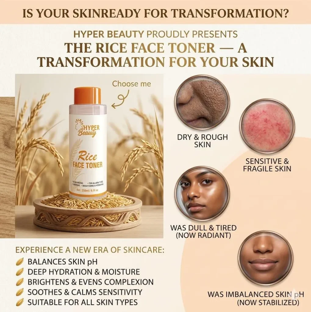Hyper Beauty Rice Face Toner poster 1